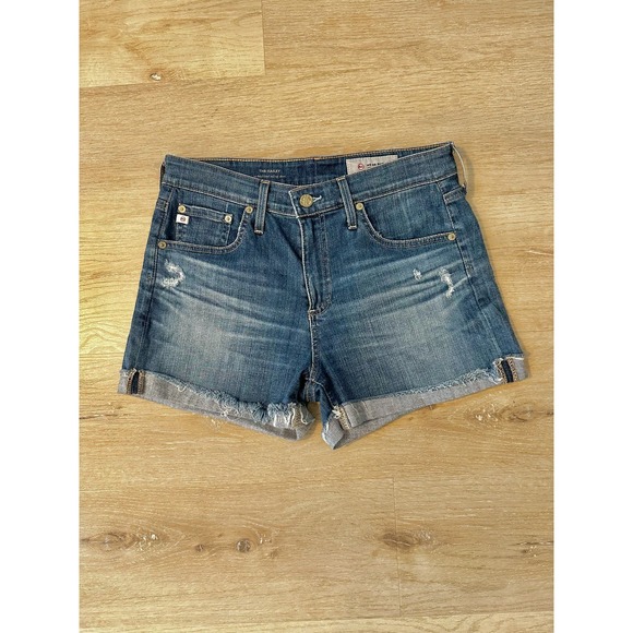 AG-ED The Hailey ex-boyfriend roll up denim shorts Adriano Goldschmied - Picture 2 of 7